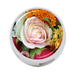 Floral Bouquet Orange Pink Rose 4-port Usb Hub (one Side) by yoursparklingshop