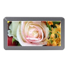 Floral Bouquet Orange Pink Rose Memory Card Reader (mini) by yoursparklingshop