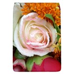 Floral Bouquet Orange Pink Rose Removable Flap Cover (L) Front