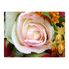 Floral Bouquet Orange Pink Rose Double Sided Flano Blanket (mini)  by yoursparklingshop