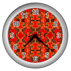 Nr 11 Wall Clock (silver) by ArtworkByPatrick