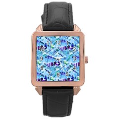 Ubrs Rose Gold Leather Watch  by Rokinart