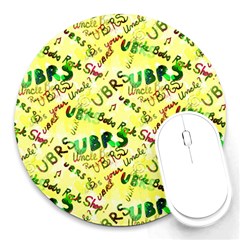 Ubrs Yellow Round Mousepads