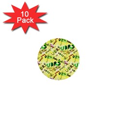 Ubrs Yellow 1  Mini Buttons (10 Pack)  by Rokinart