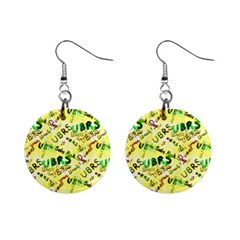 Ubrs Yellow Mini Button Earrings