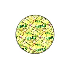 Ubrs Yellow Hat Clip Ball Marker (4 Pack)