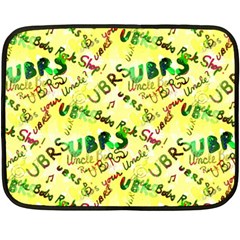 Ubrs Yellow Double Sided Fleece Blanket (mini) 