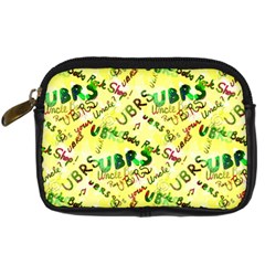 Ubrs Yellow Digital Camera Leather Case by Rokinart