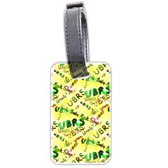 Ubrs Yellow Luggage Tag (two Sides) by Rokinart