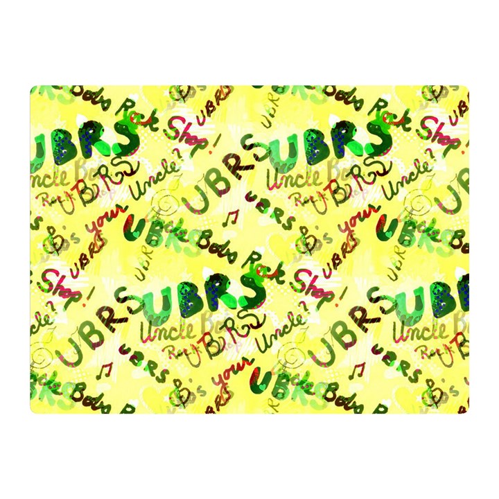 Ubrs yellow Double Sided Flano Blanket (Mini) 