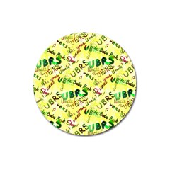 Ubrs Yellow Magnet 3  (round) by Rokinart