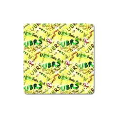 Ubrs Yellow Square Magnet by Rokinart