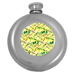 Ubrs Yellow Round Hip Flask (5 Oz)