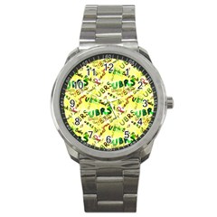 Ubrs Yellow Sport Metal Watch