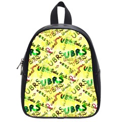 Ubrs Yellow School Bag (small) by Rokinart