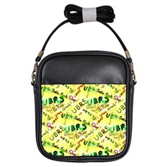 Ubrs Yellow Girls Sling Bag by Rokinart