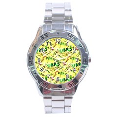 Ubrs Yellow Stainless Steel Analogue Watch