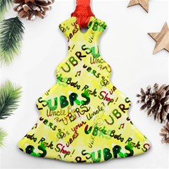 Ubrs Yellow Christmas Tree Ornament (two Sides)