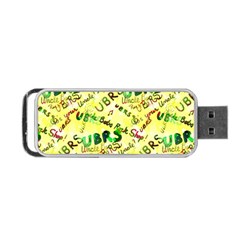 Ubrs Yellow Portable Usb Flash (one Side) by Rokinart