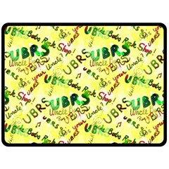 Ubrs Yellow Double Sided Fleece Blanket (large)  by Rokinart