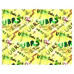 Ubrs Yellow Double Sided Flano Blanket (medium)  by Rokinart