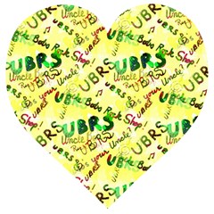 Ubrs Yellow Wooden Puzzle Heart