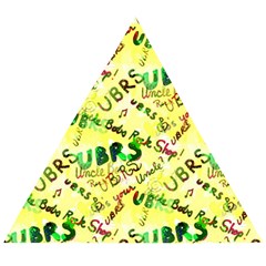 Ubrs Yellow Wooden Puzzle Triangle