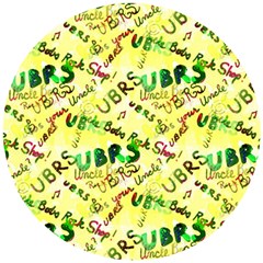 Ubrs Yellow Wooden Puzzle Round