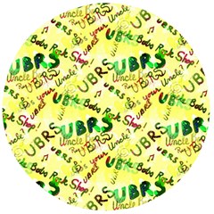 Ubrs Yellow Wooden Bottle Opener (round)