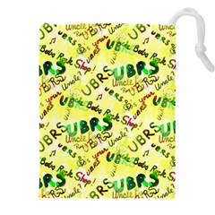 Ubrs Yellow Drawstring Pouch (5xl) by Rokinart