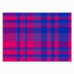 Bisexual Plaid Large Glasses Cloth (2 Sides) by NanaLeonti