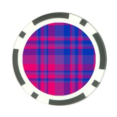 Bisexual Plaid Poker Chip Card Guard by NanaLeonti