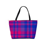 Bisexual plaid Classic Shoulder Handbag Back