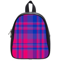 Bisexual Plaid School Bag (small) by NanaLeonti