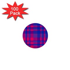 Bisexual Plaid 1  Mini Buttons (100 Pack)  by NanaLeonti