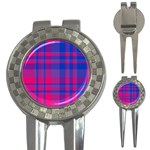 Bisexual plaid 3-in-1 Golf Divots Front