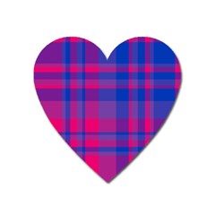 Bisexual Plaid Heart Magnet by NanaLeonti