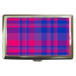 Bisexual plaid Cigarette Money Case Front