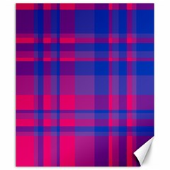 Bisexual Plaid Canvas 20  X 24  by NanaLeonti