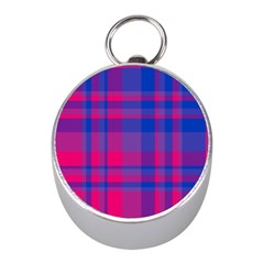 Bisexual Plaid Mini Silver Compasses by NanaLeonti