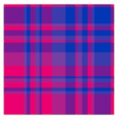 Bisexual Plaid Large Satin Scarf (square) by NanaLeonti