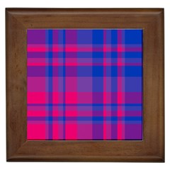 Bisexualplaid Framed Tile by NanaLeonti