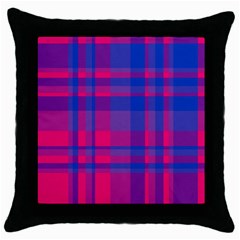 Bisexualplaid Throw Pillow Case (black) by NanaLeonti