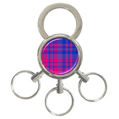 Bisexualplaid 3-ring Key Chain by NanaLeonti