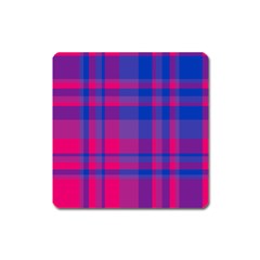 Bisexualplaid Square Magnet by NanaLeonti