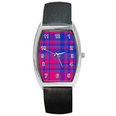 Bisexualplaid Barrel Style Metal Watch by NanaLeonti