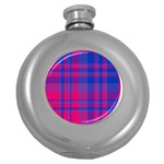 Bisexualplaid Round Hip Flask (5 oz) Front