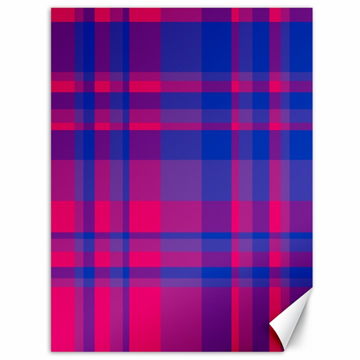 Bisexualplaid Canvas 36  x 48 