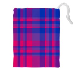 Bisexual Plaid Drawstring Pouch (4xl)