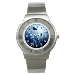 Wolf-2864647 Stainless Steel Watch (slim)